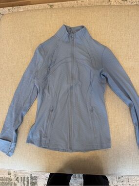 Lululemon Define Jacket Blue Diamond Texture Size 10